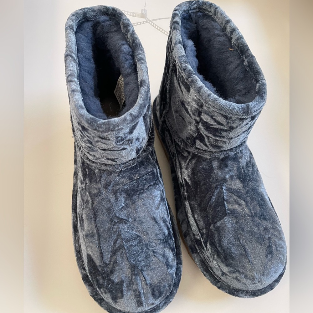 New Blue Velvet Ugg Boots